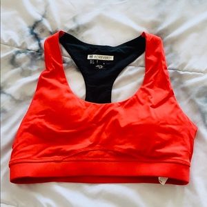 Forever21 Red And Black Sports Bra